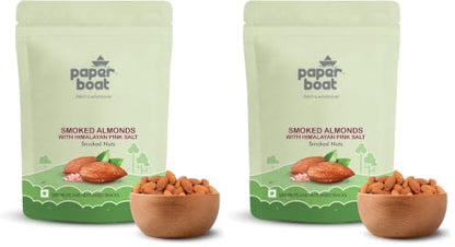 Image 2 of Roasted Almonds / 200 gm (Pack of 2) for the product Paper Boat Premium Smoked and Roasted Almonds