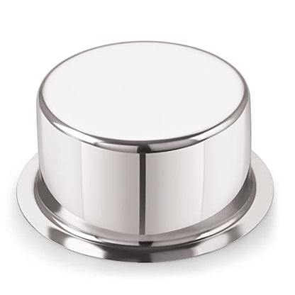 Image 2 of neelam Tope/Patila - Flat Bottom, Stainless Steel, 12 inch 1pcs Set