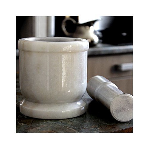 Image 6 of JAIPUR ACE Natural Marble Mortar and Pestle Set