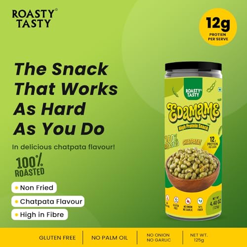 Image 3 of Roasty Tasty Roasted Edamame Beans Chatpata 125g