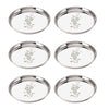 Image 1 of Default Title for the product neelam Stainless Steel Buffet Plate 30 cm Set of 6