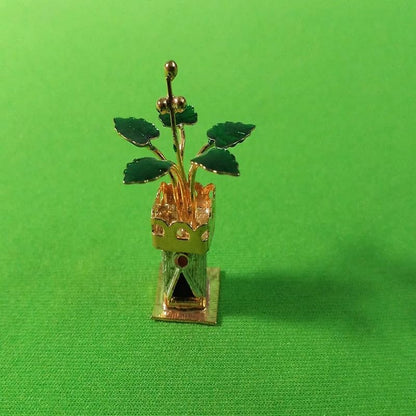 Image 1 of Default Title for the product Dista Silvers Handmade Gold Coated Tulsi Plant 10 Grams