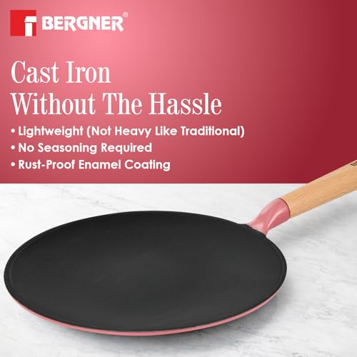 Image 6 of BERGNER Excalibur Lightweight Cast Iron Roti Tawa 26cm