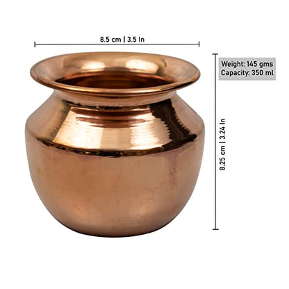Image 4 of Spillbox Traditional Handcrafted Copper Lota (Large)