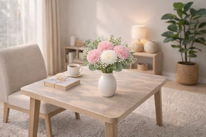 Image 5 of Divyakosh Artificial Fabric Flower Bunch for Vase/Pot Display (VASE NOT Included)