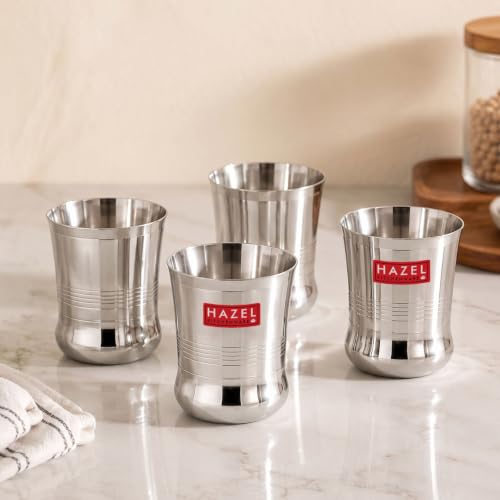 Image 8 of Set of 4 / Kid's Glass, 200 ML for the product HAZEL Stainless Steel Glasses