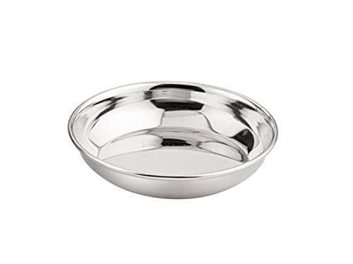 Image 1 of Default Title for the product neelam Stainless Steel Prem Small Halwa Plate 11 cm