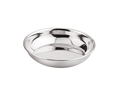Image 1 of Default Title for the product neelam Stainless Steel Halwa Plate 14 cm