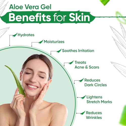 Image 3 of Kazima Aloe Vera Gel Raw - 100% Pure Natural Gel - Ideal for Skin Treatment, Face, Acne Scars, Hair Treatment, Moisturizer & Dark Circles (250 Gram)