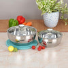 Image 1 of 1 l & 1.75 l for the product Sumeet Stainless Steel Casserole with Glass Lid