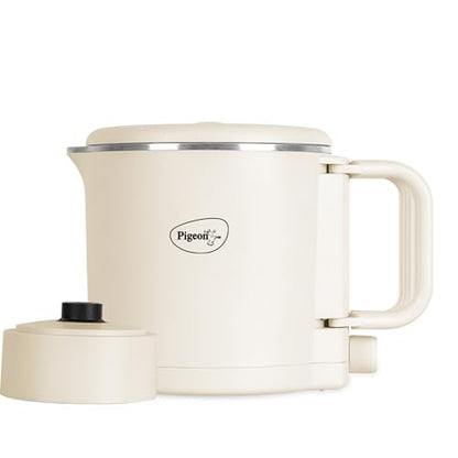 Image 1 of Default Title for the product Pigeon Stainless Steel By Stovekraft Trip Multi-Cook Kettle,600 Watts,0.8 Litre, Used For Boiling Water, Making Tea And Coffee, Instant Noodles, Soup Etc (Cream)