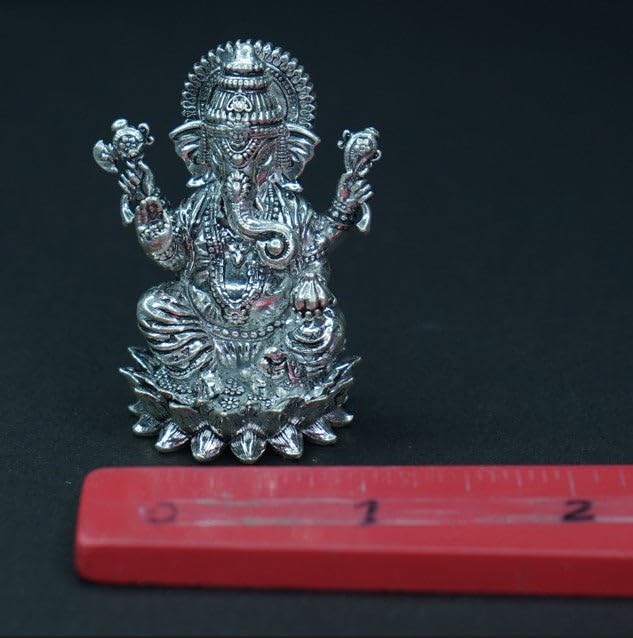 Image 3 of Dista Silvers Antique Lotus Ganesh 100g