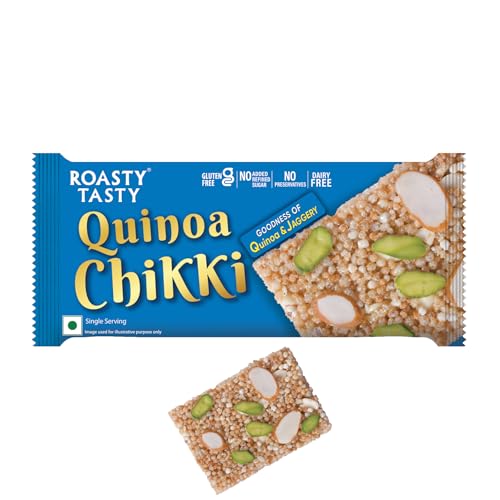 Image 1 of Default Title for the product Roasty Tasty Quinoa Chikki Pack of 2 20 Pcs 15g each