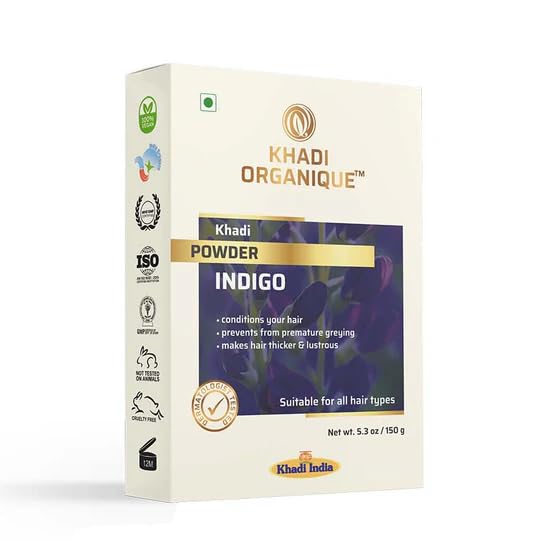 Image 1 of 150 gm for the product Khadi Organique Indigo Powder for Hair