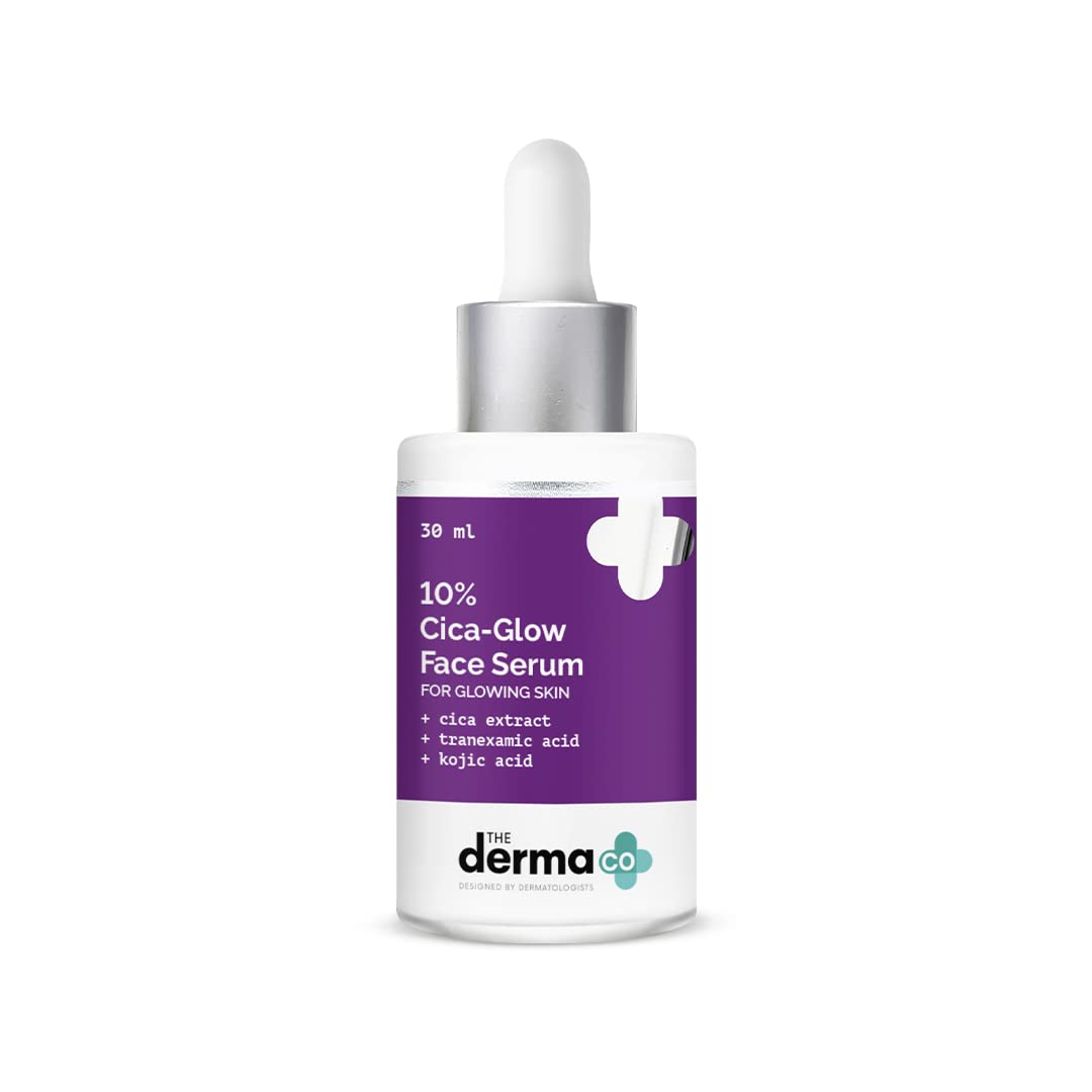Image 1 of 30 ml for the product The Derma Co 10% Cica-Glow Face Serum for Glowing Skin