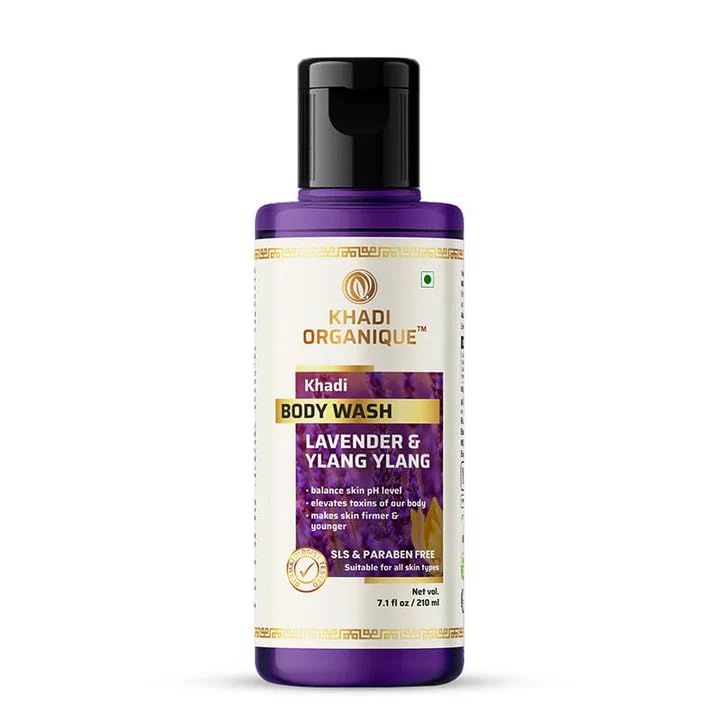 Image 1 of 210 ml for the product Khadi Organique Lavender & Ylang Ylang Body Wash