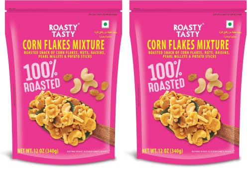 Image 1 of Default Title for the product Roasty Tasty Cornflakes Mixture Roasted Namkeen 340g