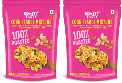 Image 1 of Default Title for the product Roasty Tasty Cornflakes Mixture Roasted Namkeen 340g