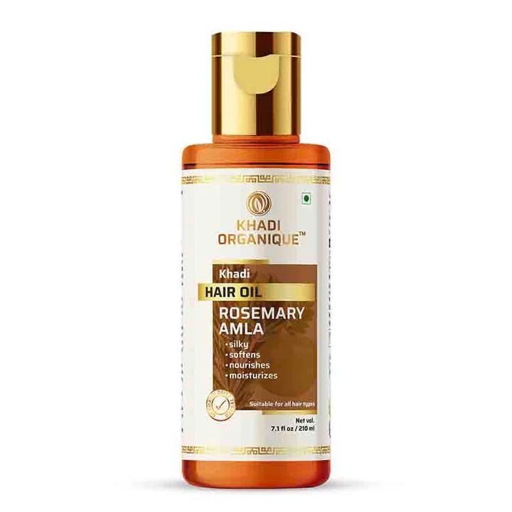 Image 1 of 210 ml for the product Khadi Organique Rosemary & Amla Hair Oil