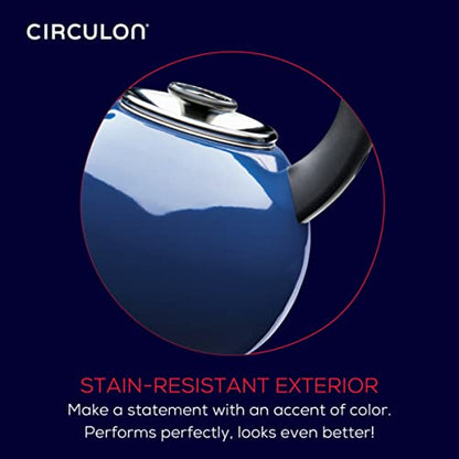 Image 11 of Circulon Enamel On Steel Whistling Tea Kettle