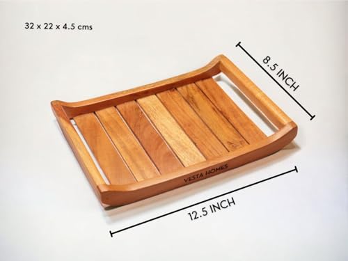 Image 5 of Vesta Homes Wooden Serving Tray 32 x 22 x 4.5 cm