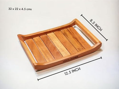 Image 5 of Vesta Homes Wooden Serving Tray 32 x 22 x 4.5 cm