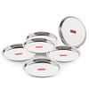 Image 1 of Default Title for the product HAZEL Stainless Steel Plates Set 25 cm