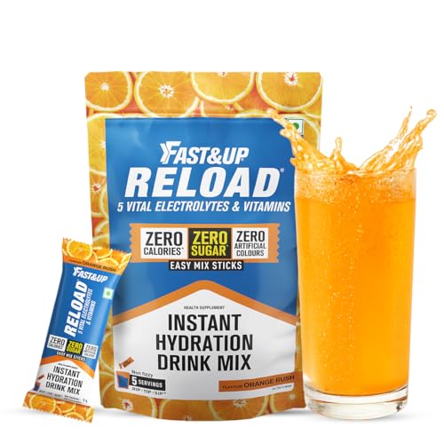 Image 4 of Orange / Pack of 5 for the product Fast&Up Reload Electrolytes Powder Sachets