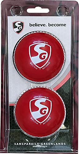 Image 1 of Default Title for the product SG Synthetic Cricket Balls SupaSoft (2 Ball Pack)