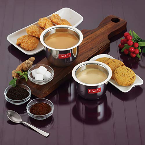 Image 4 of 3 / 300 ML (Tall) for the product HAZEL Stainless Steel Tea Glasses