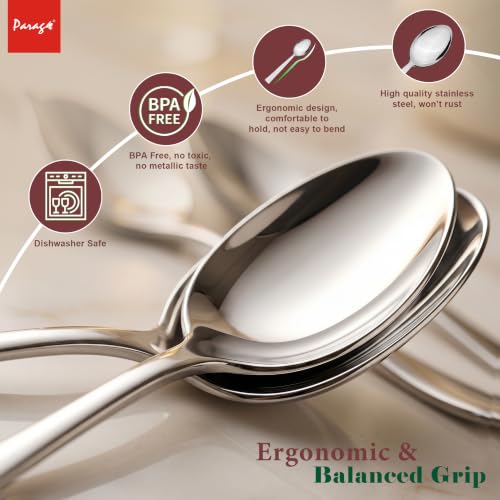 Image 6 of Parage 24 Pieces Stainless Steel Spoons Set