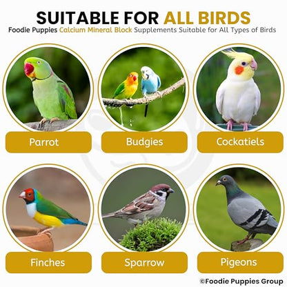Image 7 of Foodie Puppies Natural Mineral Block for Birds – 5 Pieces (250g)