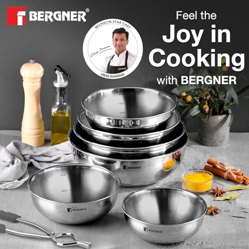 Image 6 of BERGNER Argent Triply Stainless Steel Tasra/Tasla