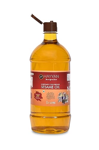 Image 1 of 1 l (Pack of 1) for the product HAYYAN Cold Pressed Virgin Sesame Oil