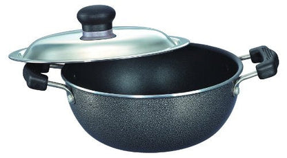 Image 5 of Prestige Non-Induction Aluminium Pressure Cooker and Kadai with Lid