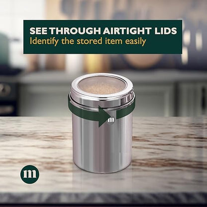 Image 4 of MARU Stainless Steel Container with Lid Set of 6 (1250ml)