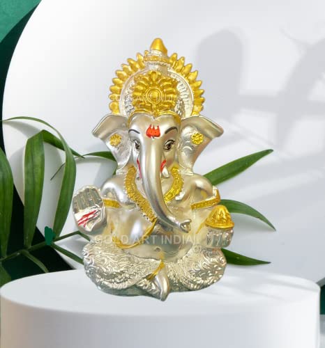 Image 20 of Silver Matte for the product Gold Art India Ganesha Idol