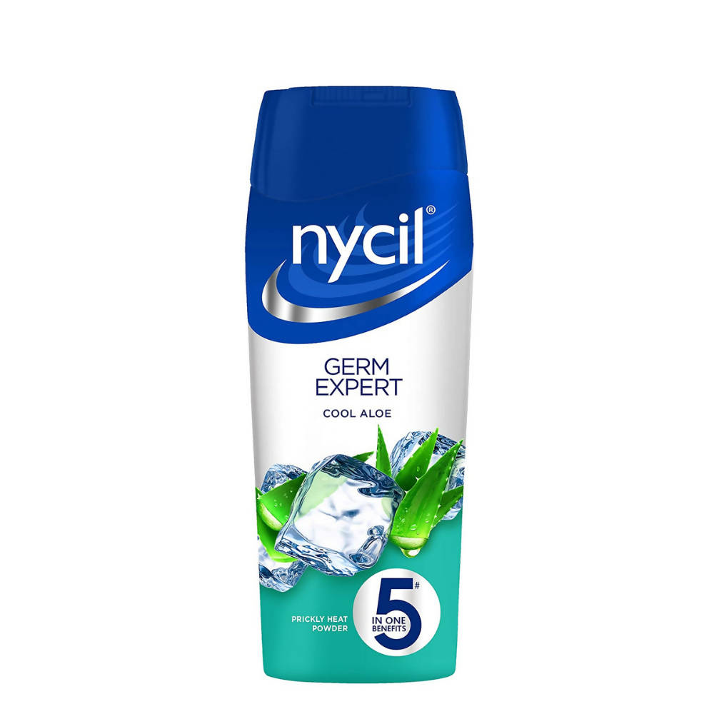 Image 1 of 50 gm / Pack of 1 for the product Nycil Germ Expert Cool Aloe Prickly Heat Powder