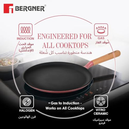 Image 7 of BERGNER Excalibur Lightweight Cast Iron Dosa Tawa