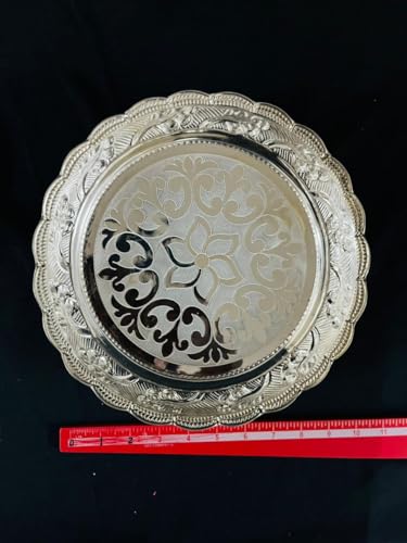 Image 4 of Dista Silvers Floral Design Plate 430g