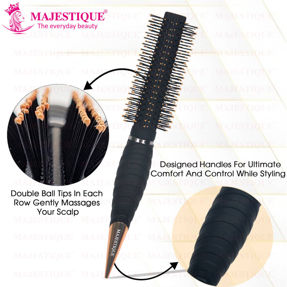 Image 4 of Majestique Roller Round Brush HR157 for Blow Drying Detangling Brush Wet & Dry