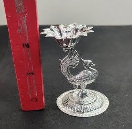 Image 2 of Dista Silvers Silver Peacock Diya Pair 52gm