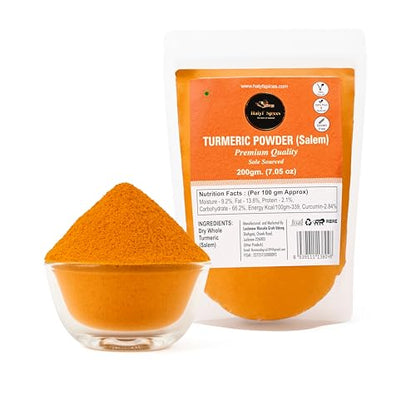 Image 4 of Halyf Spices Turmeric Powder -Haldi Powder 200 g pack of 4