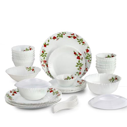 Image 3 of Cello Opalware Dazzle Series Imperial Rose 35 Pcs Dinner Set