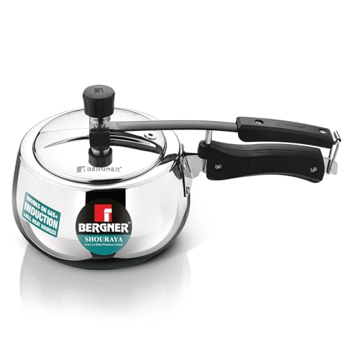 Image 2 of BERGNER Bergner Shouraya Triply Stainless Steel Pressure Cooker 1.5 Litres