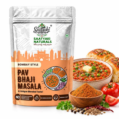 Image 3 of 200 g (Pack of 1) for the product SAATYAKI NATURALS Pav Bhaji Masala
