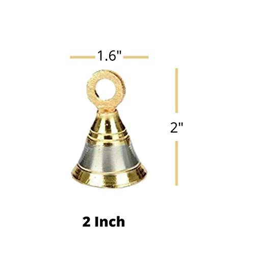 Image 15 of Uapan Brass Pooja Room Bells with J Hook