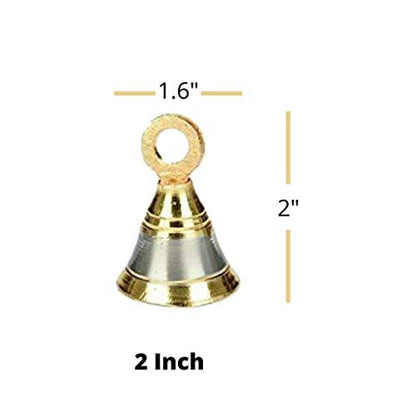 Image 15 of Uapan Brass Pooja Room Bells with J Hook
