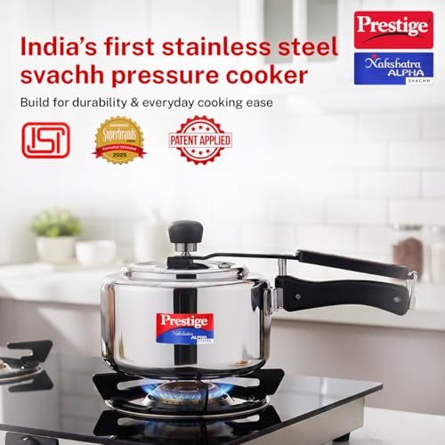 Image 3 of Prestige Svachh Nakshatra Alpha Straight Wall Cooker 2 L