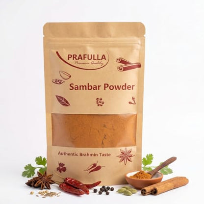 Image 1 of 100 g (Pack of 1) for the product PRAFULLA Sambar Powder, 100g